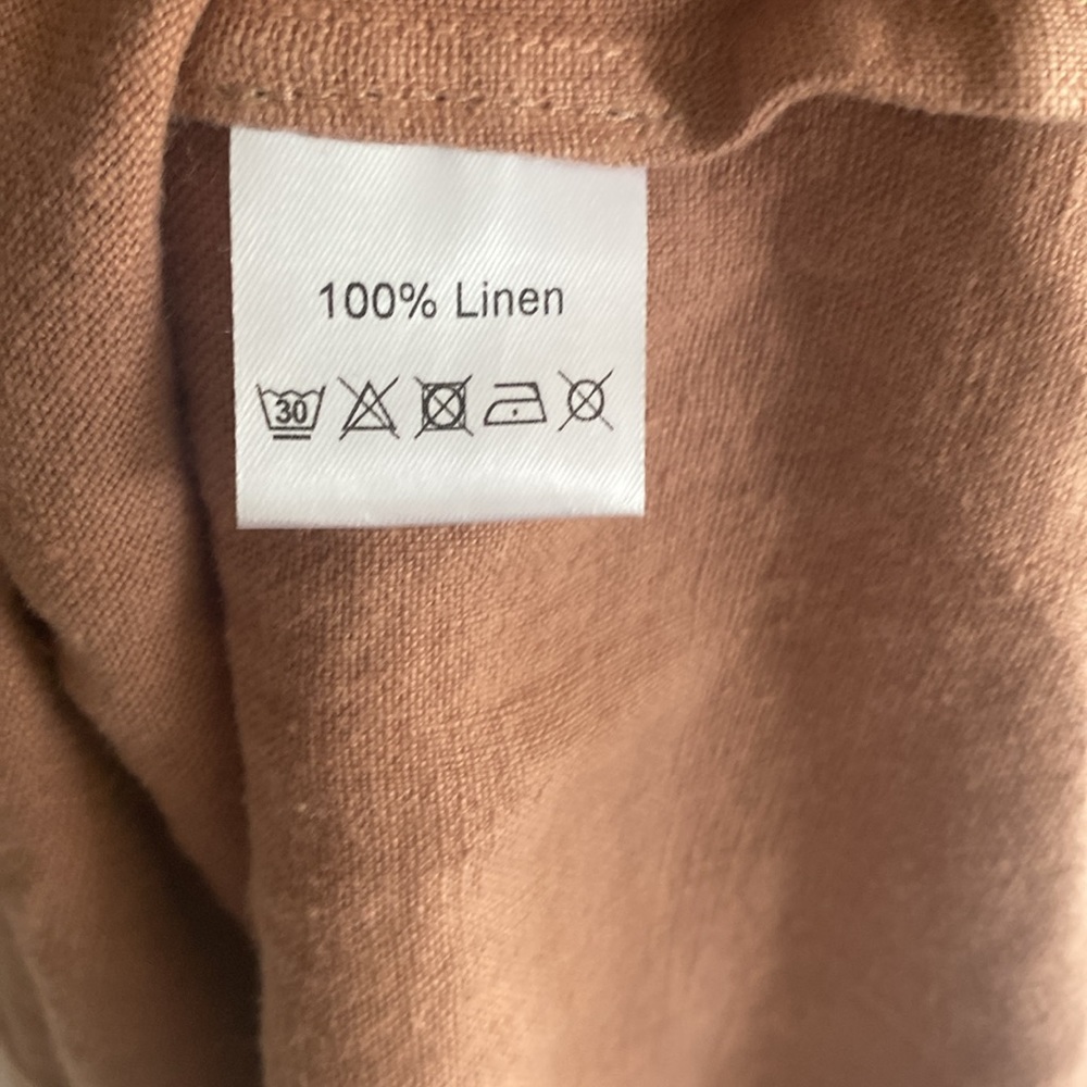 Sauths Dusty Rose Linen Dress Nida - Picture 7 of 7